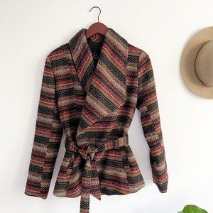 Jack By BB DakotaWrap Aztec Coat, S